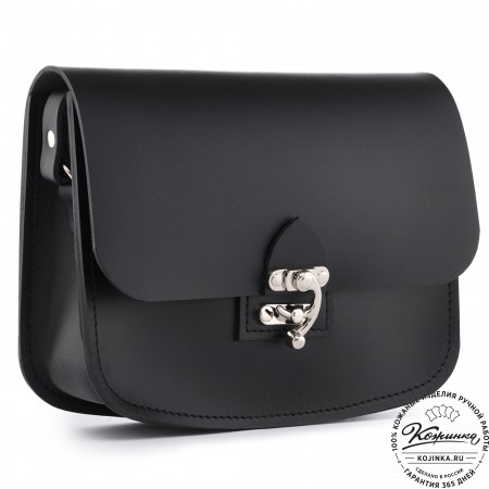 Кожаная сумка ручной работы "Кэтрин" (чёрная)